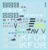 Star Decals 35-C1295 British Challenger 2 in Kosovo. KFOR markings 1/35